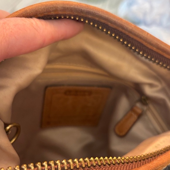 Vintage Coach Floral Hobo Bag - RARE! Blue and Tan - Picture 4 of 8